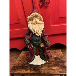 Super Cute Flashing the Toys Santa Claus Figurine Decoration 11.5" Tall EUC